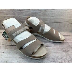 Mephisto Orly Sandals Women's Size 12 Light Taupe Nubuck Genuine Leather WORN 1X